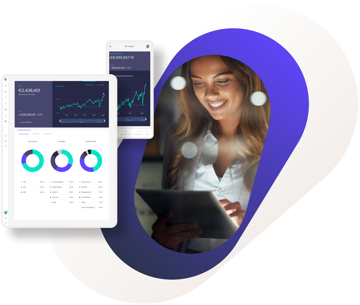 Client portals and websites for Asset and Wealth Management graphic